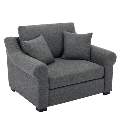Modern Chenille Oversized Armchair, Chair And A Half, Single Sofa