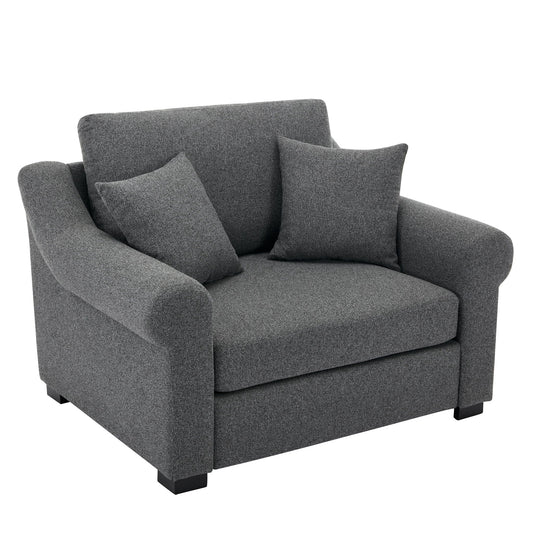 Modern Chenille Oversized Armchair, Chair And A Half, Single Sofa