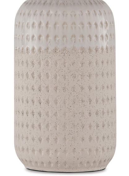 Capwich - Ceramic Table Lamp - Beige / White
