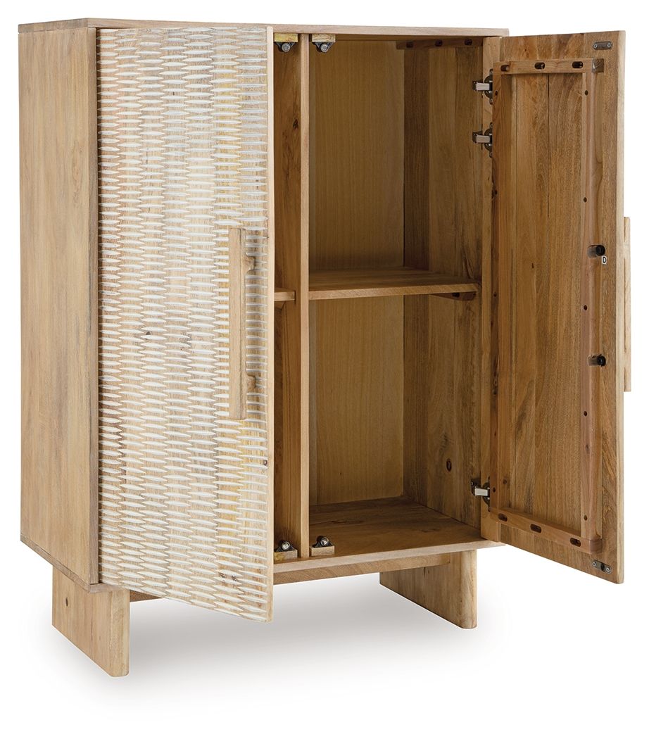 Dallinbury - Accent Cabinet - Natural / White Wash