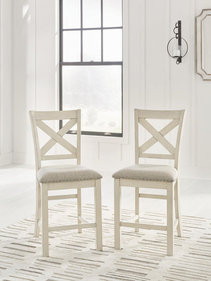 Robbinsdale - Upholstered Barstool (Set of 2) - Antique White