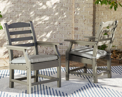 Visola - Arm Chair With Cushion (Set of 2) - Gray