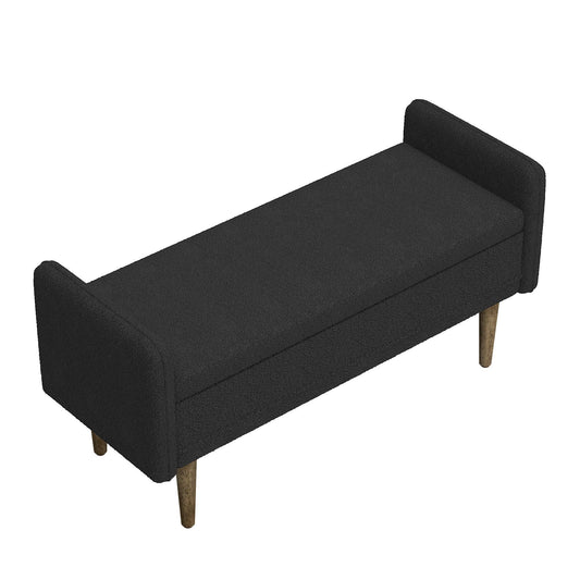 Teddy Velvet Storage Stool With Storage Space For Apartments