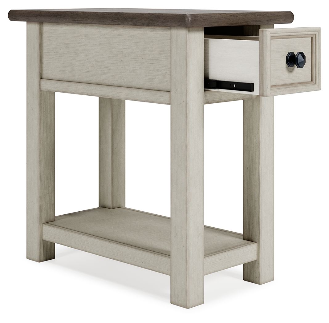 Bolanburg - White / Brown / Beige - Chair Side End Table