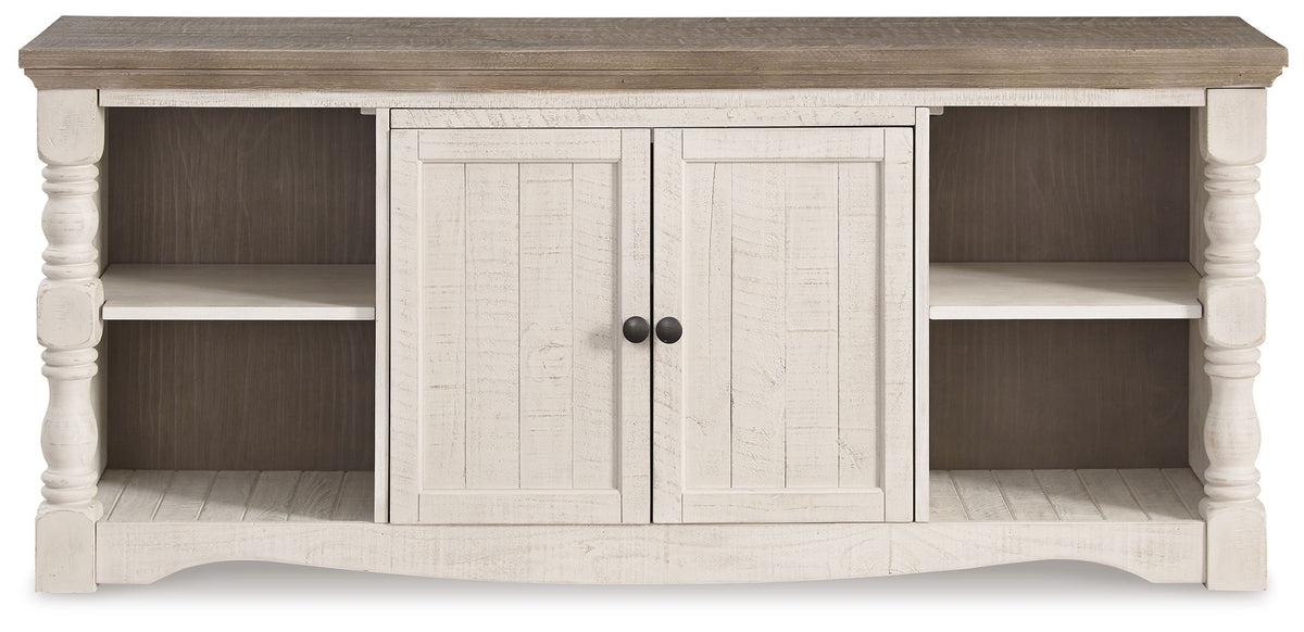 Havalance - Extra Large TV Stand - 2 Doors - Brown / Beige