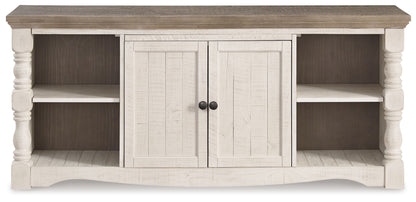 Havalance - Extra Large TV Stand - 2 Doors - Brown / Beige
