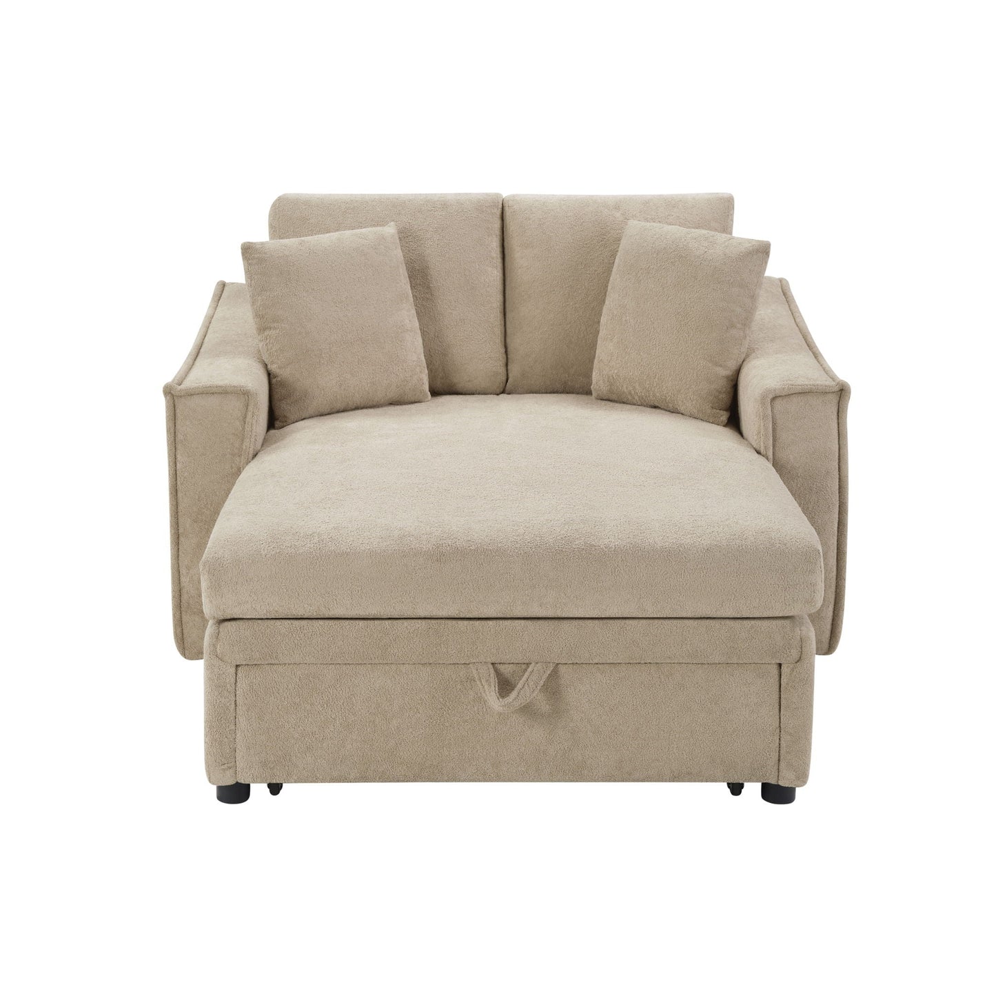 Modern Chaise Sofa With Hidden Storage For Living Room