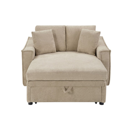 Modern Chaise Sofa With Hidden Storage For Living Room