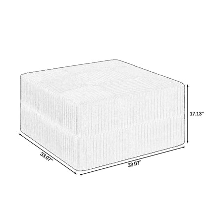 Modern Minimalist Ottoman Sofa Compressed Sectional Couch Sleeper
