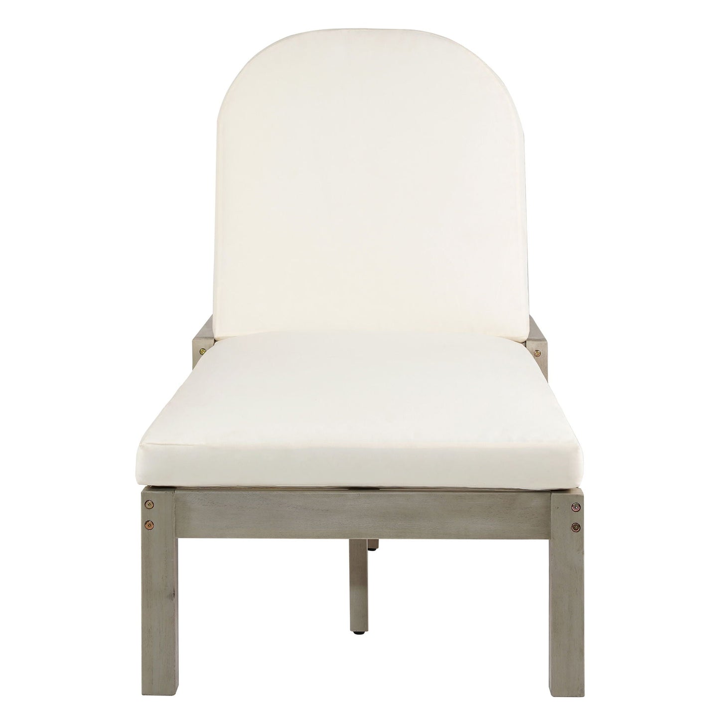 Outdoor Chaise Lounge With 5 Position Adjustable Backrest (Set of 2)