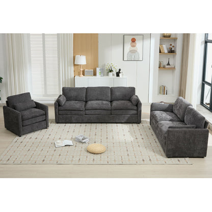 Cozy Upholstered Sofa Set For Living Room
