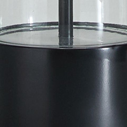 Kerrbrook - Glass Table Lamp - Clear / Black