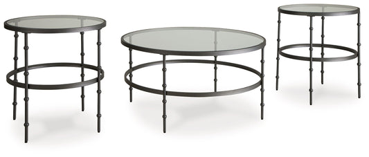 Kellyco - Occasional Table Set (Set of 3) - Gunmetal