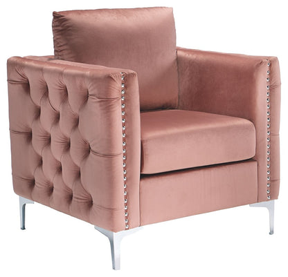 Lizmont - Blush Pink - Accent Chair