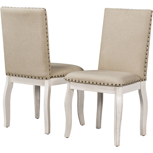 Upholstered Dining Chairs With Nailhead (Set of 2)