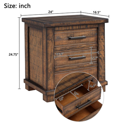 3 Drawer Nightstand