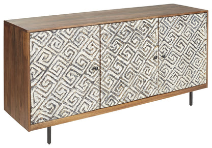 Kerrings - Accent Cabinet - Brown / Black / White