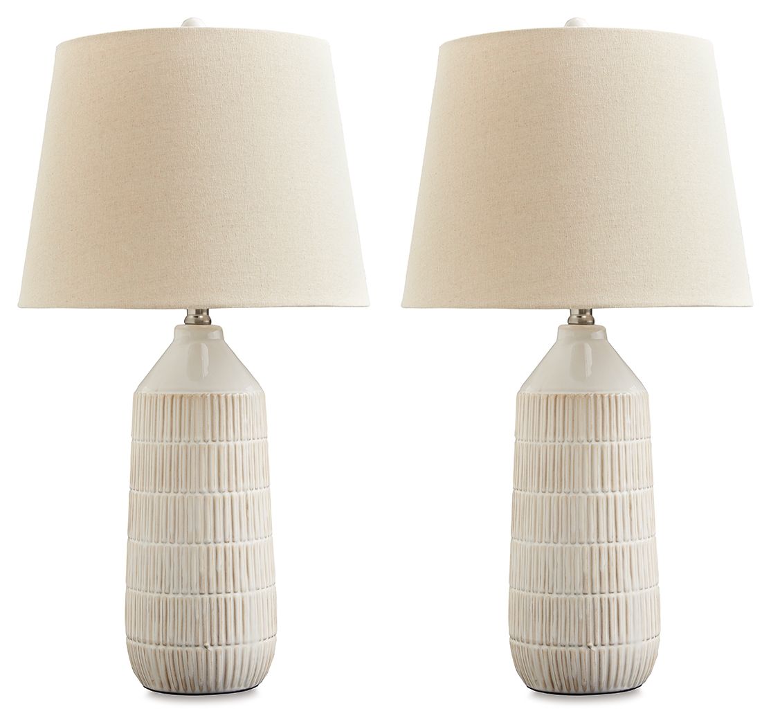 Willport - Ceramic Table Lamp (Set of 2) - Off White