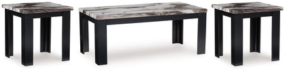 Jazmore - Occasional Table Set (Set of 3) - Dark Brown