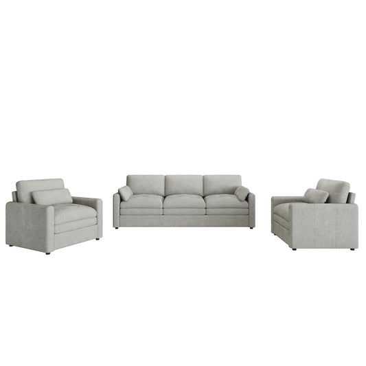 Cloud Sofa Set Couch For Living Room - Light Gray