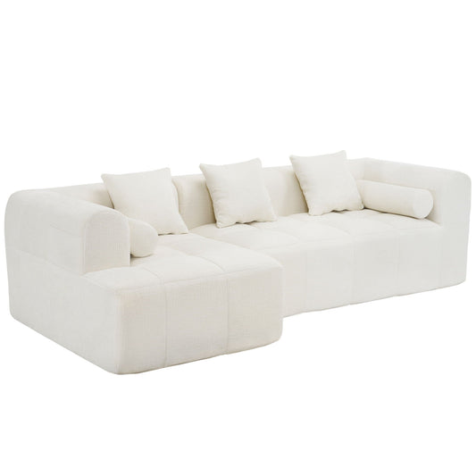 Sectional Free Combined Sofa With 2 Side Pockets
