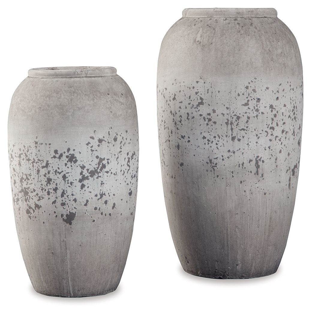 Dimitra - Vase Set (Set of 2) - Brown / Cream