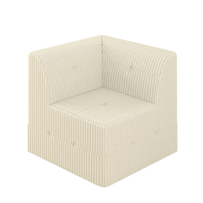 Modern Minimalist Corduroy Corner Sofa Sleeper
