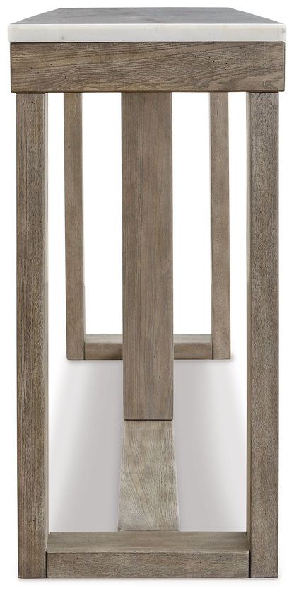 Loyaska - Sofa Table - Brown / Ivory