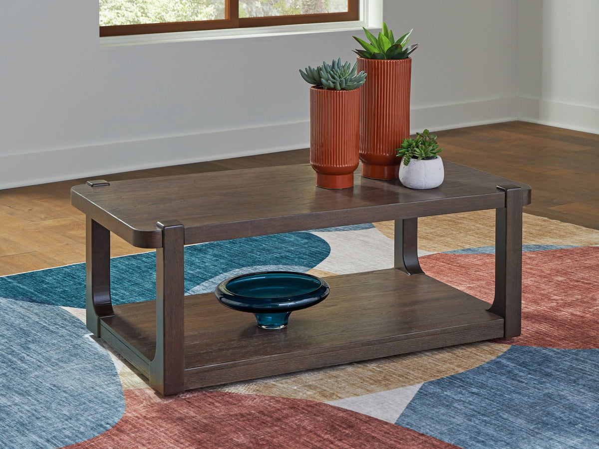 Breckington - Rectangle Cocktail Table - Dark Brown