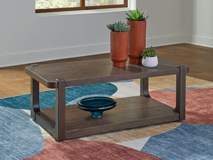 Breckington - Rectangle Cocktail Table - Dark Brown