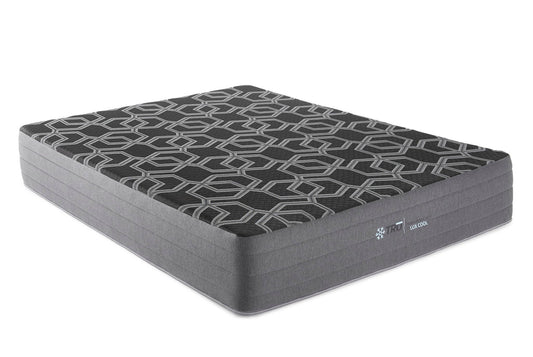 12" Queen Smooth Top Foam, Medium Plush Mattress - Black