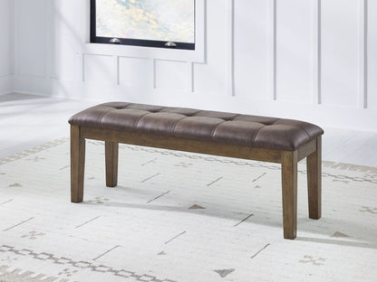 Urbinforte - Large Upholstered Dining Room Bench - Light Brown