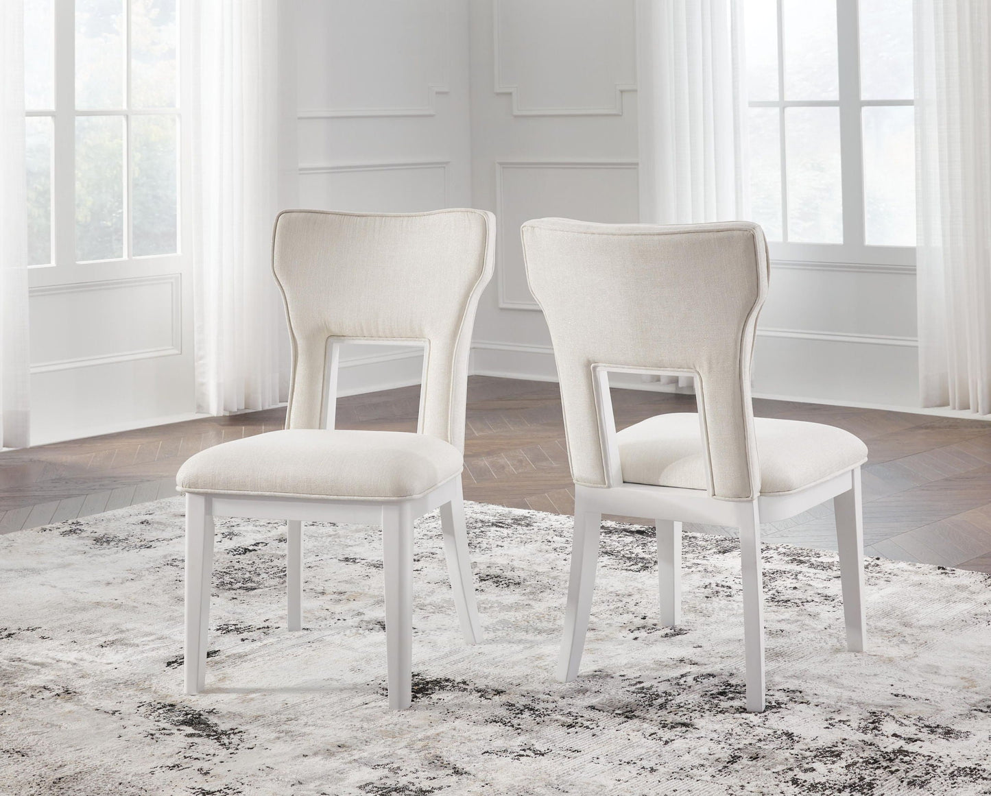 Chalanna - Dining Upholstered Side Chair (Set of 2) - White