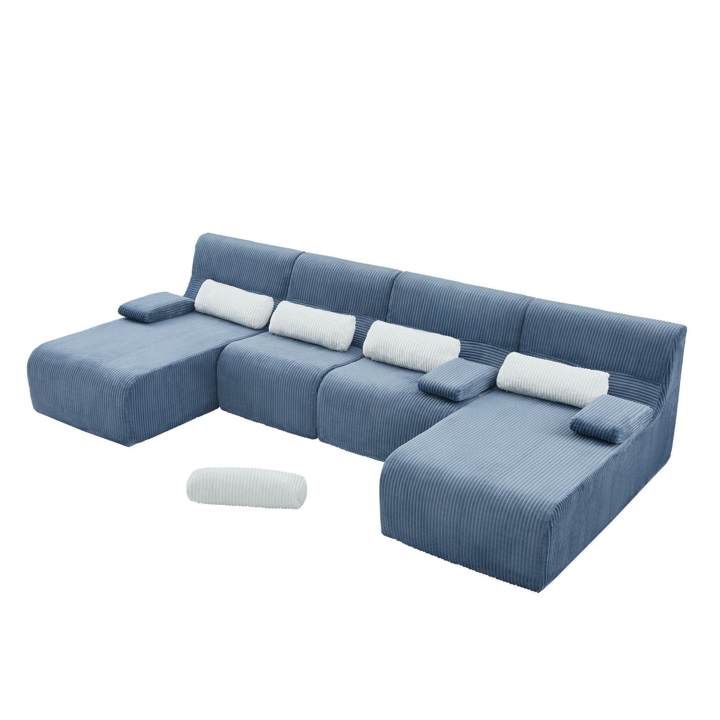 Oversized Sectional Sofa, Living Room Seating With Modular Design