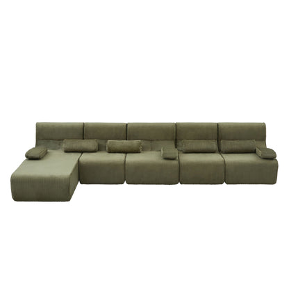 Oversized Sectional Sofa, Living Room Seating With Modular Design