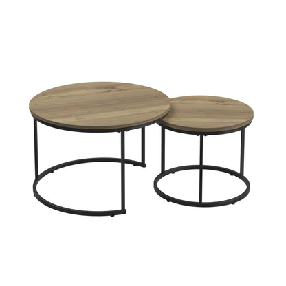 Round Nesting Coffee Table (Set of 2)
