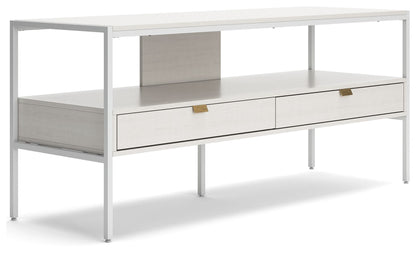 Deznee - Large TV Stand - White
