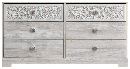 Paxberry - Six Drawer Dresser - Weatherworn - Whitewash
