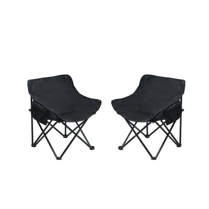 Portable Folding Camping Chairs With Carry Bag (Set of 2)