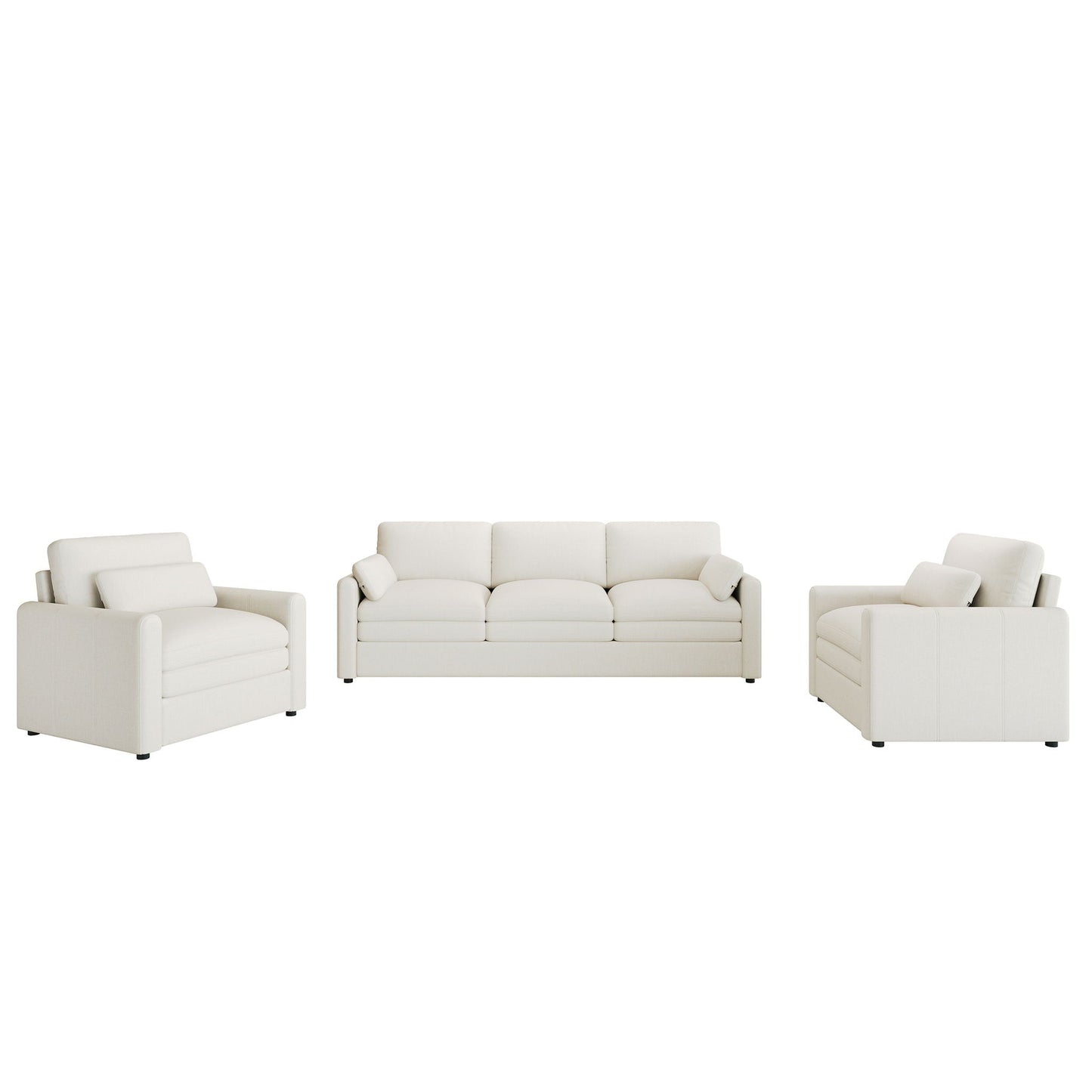 Cozy Sofa Set Oversized Comfy Cloud Sofa With Double Cushion